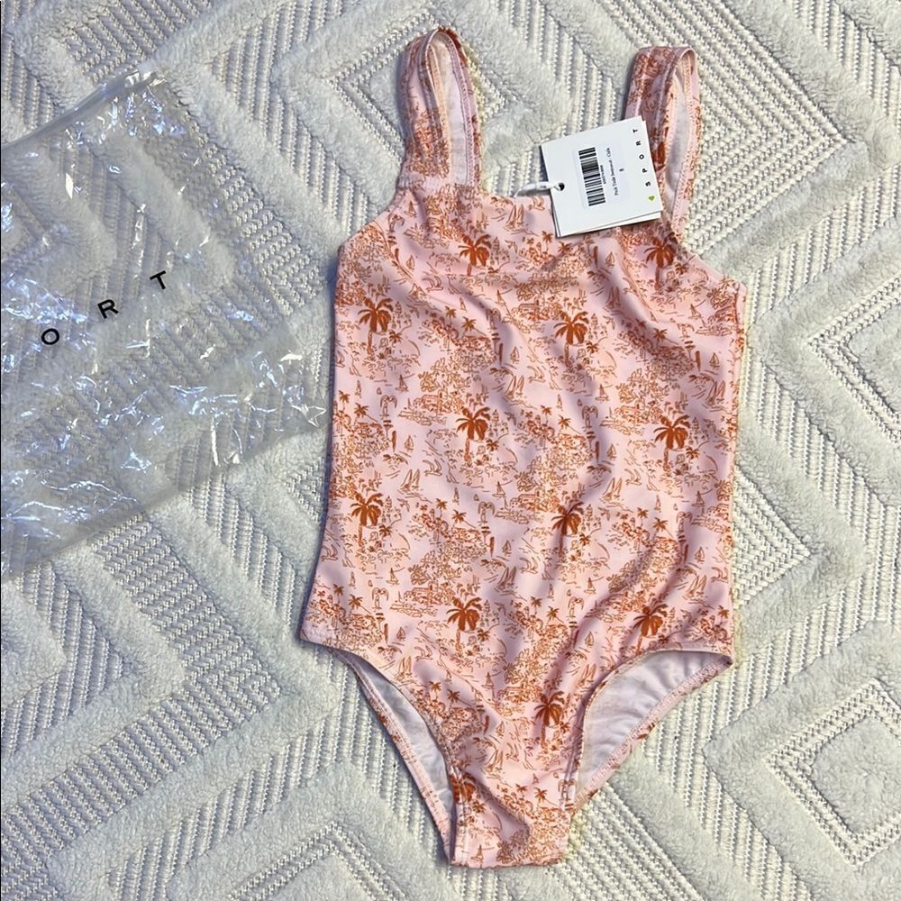 SPORT - Pink Toile Swimsuit